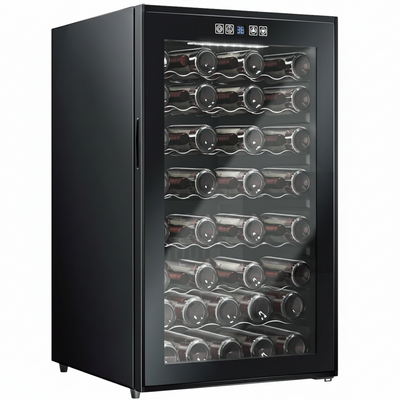 52 Bottle Wine Cooler Refrigerator - Intelligent Digital Control Wine Fridge, Low Noise Operation, Freestanding Wine Refrigerator for Kitchen and Home